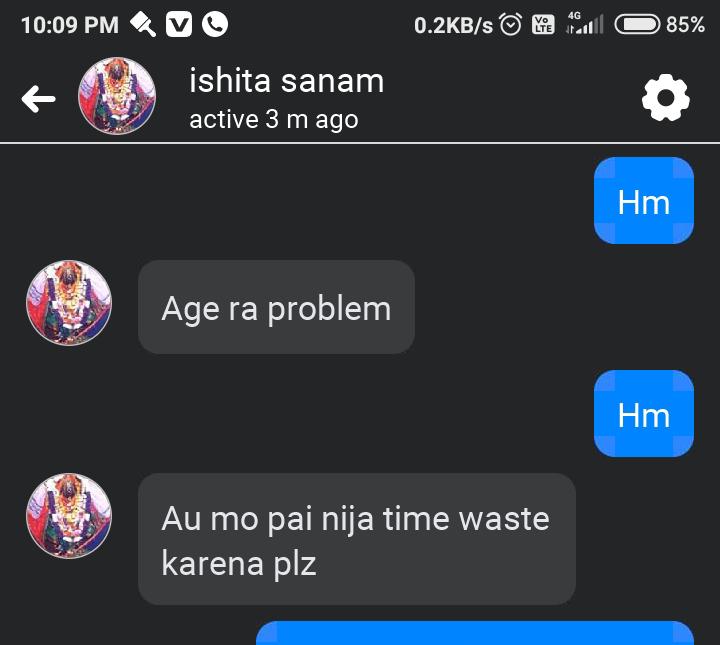 Instagram conversation